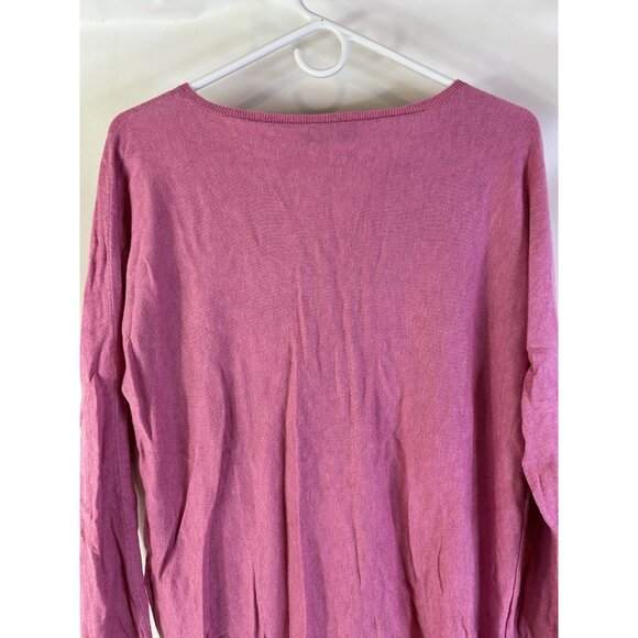 Polo Ralph Lauren Pony Stitched Cotton Lightweight Dolman Sweater Pink - Picture 8 of 8